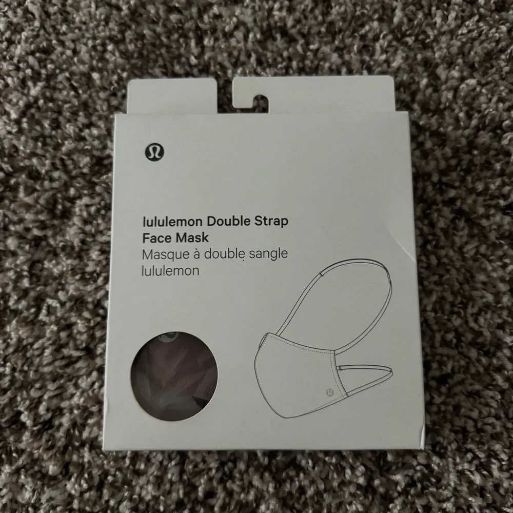 NWT Lululemon Double Strap Face Mask *1Pack in Dusty Bronze